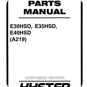 Hyster E30HSD E35HSD E40HSD (A219) Parts Manual - PDF DOWNLOAD