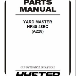 Hyster HR45-48EC (A228) Yardmaster Parts Manual - PDF DOWNLOAD