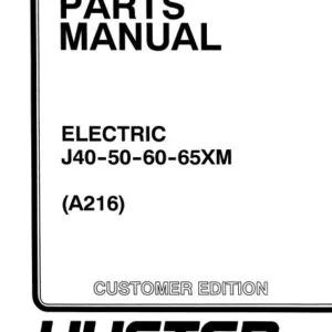 Hyster J40-50-60-65XM (A216) Electric Parts Manual - PDF DOWNLOAD