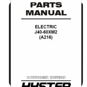 Hyster J40-60XM2 (A216) Electric Parts Manual - PDF DOWNLOAD