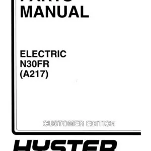 Hyster N30FR(A217) Electric Parts Manual - PDF DOWNLOAD