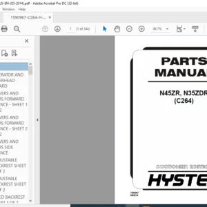 Hyster N45ZR N35ZDR (C264) Parts Manual - PDF DOWNLOAD