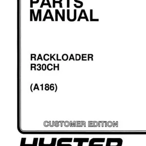 Hyster R30CH(A186) Rackloader Parts Manual - PDF DOWNLOAD