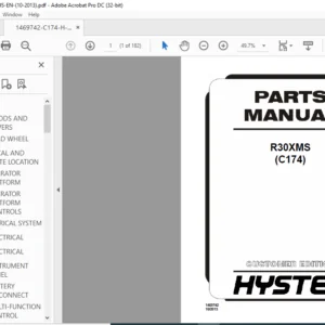 Hyster R30XMS (C174) Parts Manual - PDF DOWNLOAD