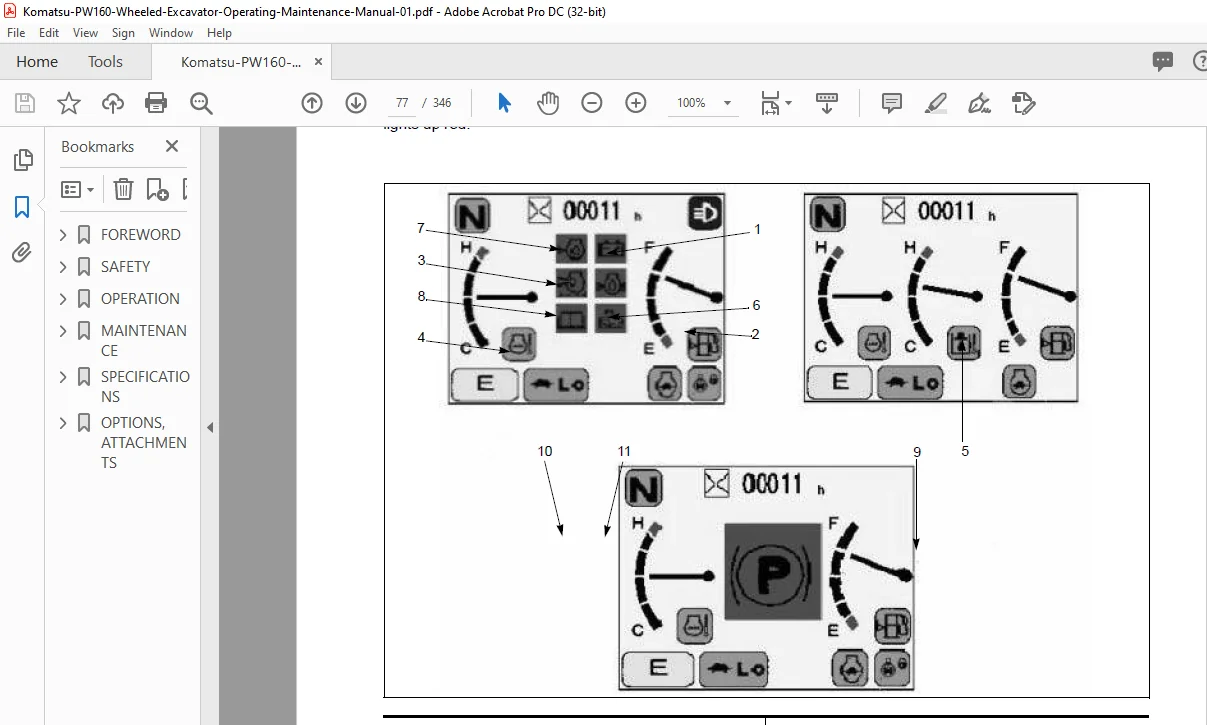 Komatsu PW160-7H Wheeled Excavator Operation & Maintenance Manual - PDF DOWNLOAD - Image 4