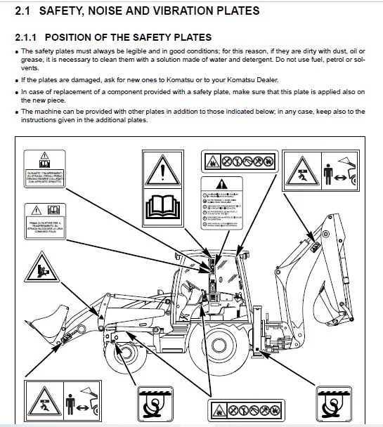 Komatsu WB93R-5 Backhoe Loader Operation & Maintenance Manual - PDF DOWNLOAD - Image 5