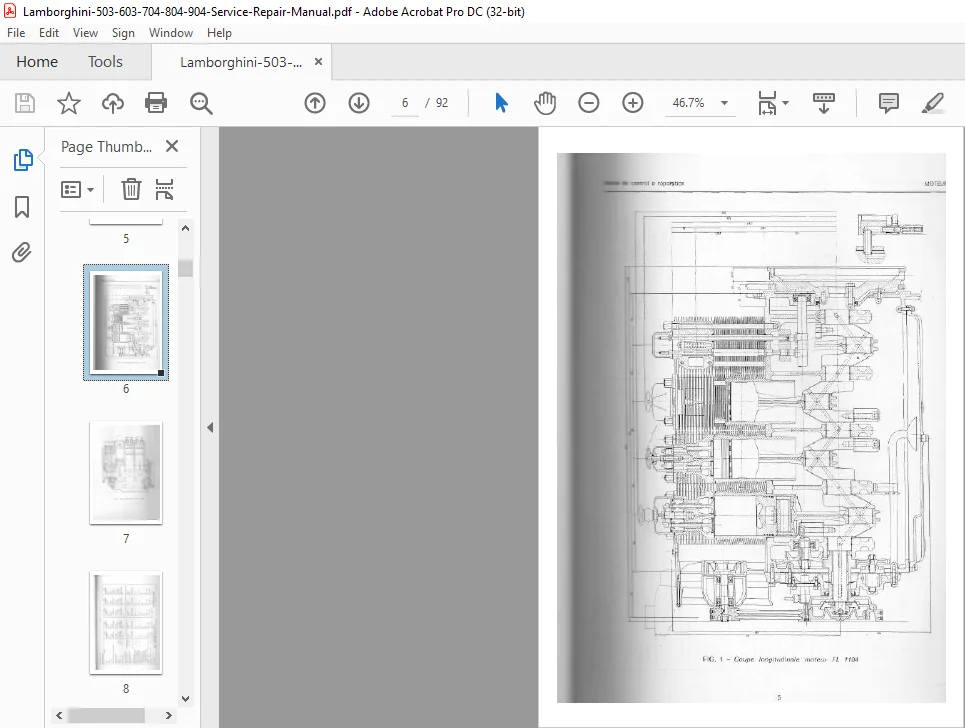 Lamborghini 503 603 704 804 904 Tractor Service Repair Manual - PDF DOWNLOAD - Image 2