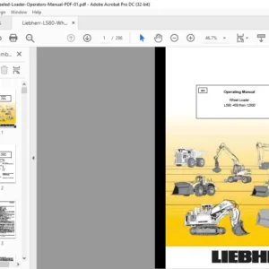Liebherr L580-458 from 12800 Wheel Loader Operating Manual - PDF DOWNLOAD