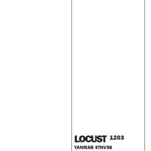 Locust 1203 (Yanmar 4TNV98) Spare Parts Catalogue Manual - PDF DOWNLOAD