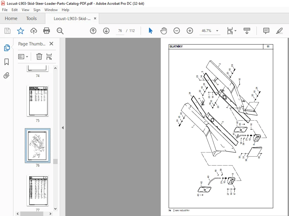 Locust L903 Skid Steer Loader Parts Catalog Manual - PDF DOWNLOAD - Image 4