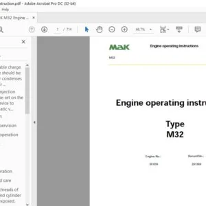 Mak M32 Engine Operation Instruction Manual - PDF DOWNLOAD