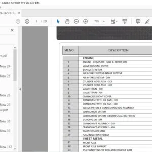 Mahindra 265DI Parts Manual - PDF DOWNLOAD