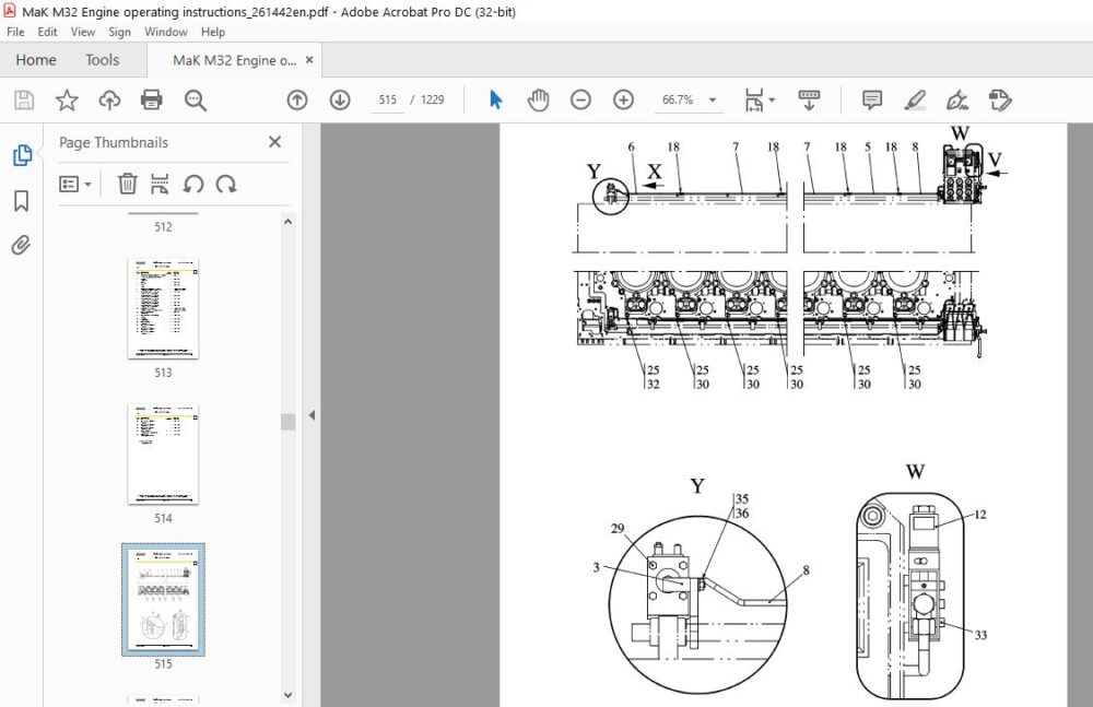 Mak M32 Engine Operating Instructions Manual - PDF DOWNLOAD ...