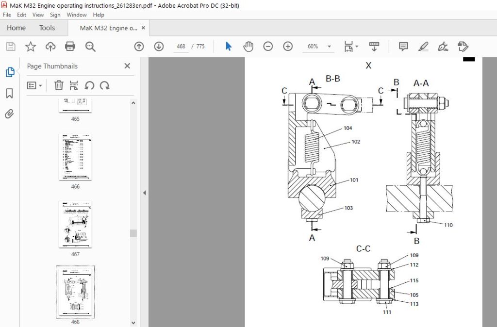 Mak M32 Engine Operating Instructions Manual - PDF DOWNLOAD ...