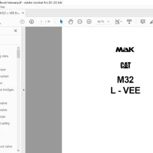 Mak M32 L-VEE Engineers Handbook Manual - PDF DOWNLOAD