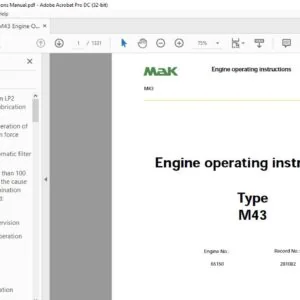 Mak M43 Engine Operating Instructions Manual - PDF DOWNLOAD