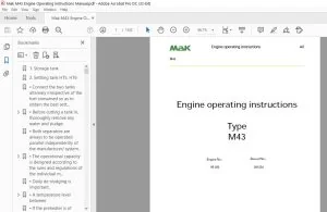 Mak M43 Engine Operation Manual PDF Download