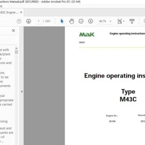 Mak M43C Engine Operating Instructions Manual - PDF DOWNLOAD