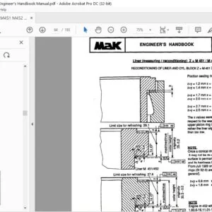 Mak M451 M452 M453 Engine Engineer's Handbook Manual - PDF DOWNLOAD