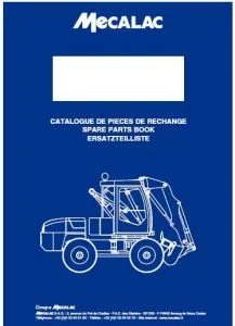 Mecalac 12MXT Spare Parts Catalog Manual - PDF DOWNLOAD