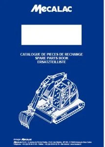 Mecalac 8MCR Spare Parts List Manual - PDF DOWNLOAD