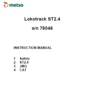 Metso Lokotrack ST2.4 Instruction Manual - PDF DOWNLOAD