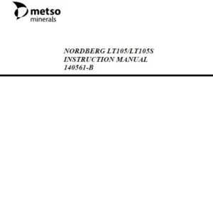 Metso Nordberg LT105 LT105S Instruction Manual - PDF DOWNLOAD
