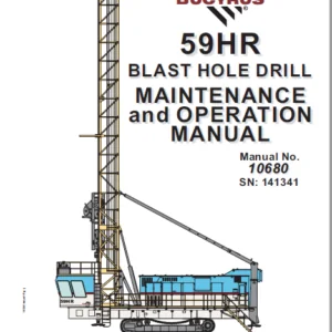 CAT Rotary Track Drills 59HR Blast Hole Drill Maintenance and Operation Manual - PDF DOWNLOAD