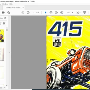 Someca 415 Tractor Owners Manual - PDF DOWNLOAD