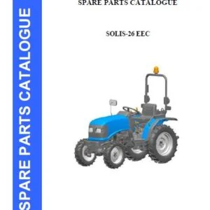 Sonalika Solis 26 EEC Parts Catalog Manual - PDF DOWNLOAD