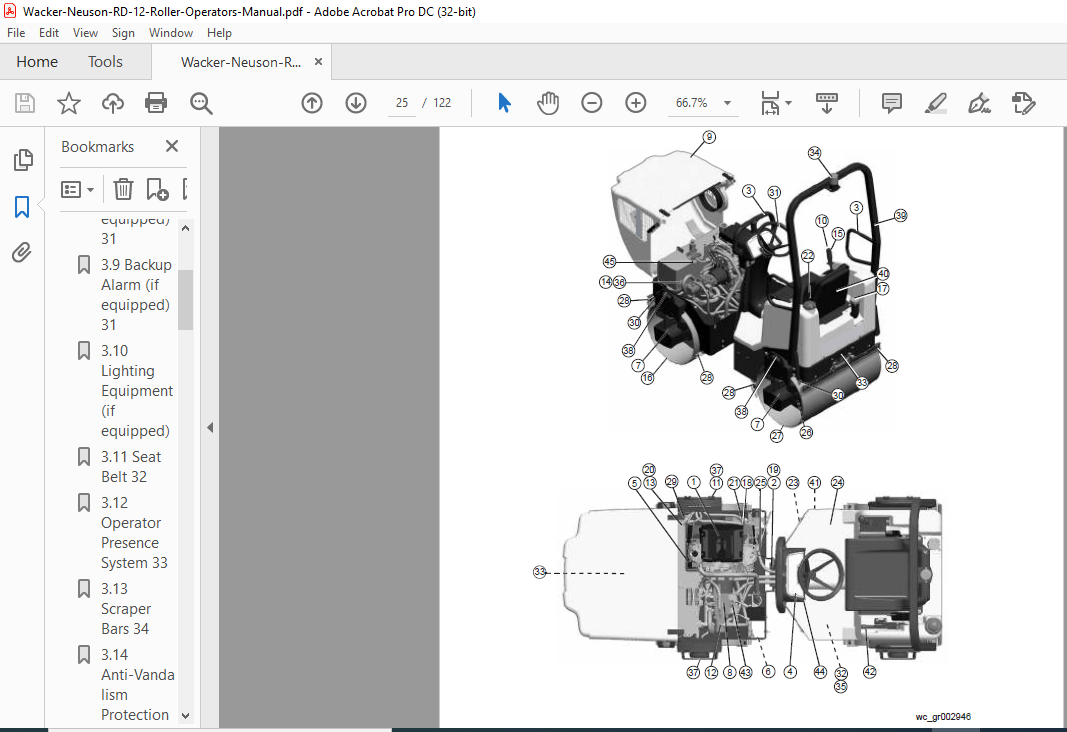 Wacker Neuson RD 12 RD 12A Roller Operator's Manual - PDF DOWNLOAD ...