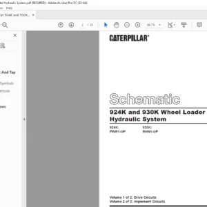 cat 924K and 930K Wheel Loader Hydraulic System  Schematic Manual - PDF DOWNLOAD