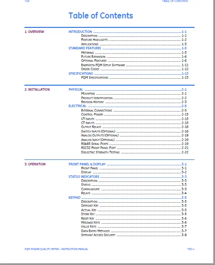 Cat Electric Rope Shovel PQM Power Quality Meter GE Multilin Instruction Manual - PDF DOWNLOAD