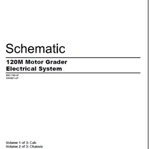 CAT 120 M Motor Grader  Electrical System Schematic Manual - PDF DOWNLOAD