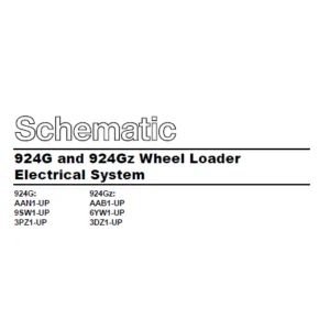 CAT 924G and 924Gz Wheel Loader Electrical System Schematic Manual - PDF DOWNLOAD