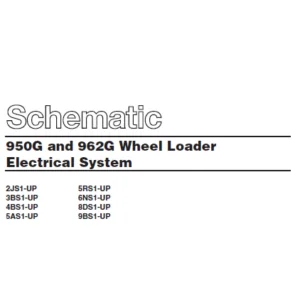 CAT 950G & 962G Wheel Loader Electrical System Schematic Manual - PDF DOWNLOAD