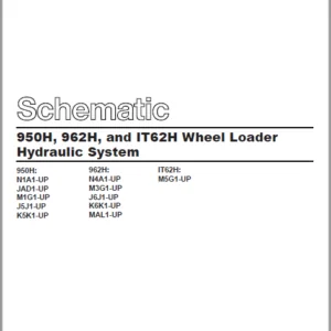 CAT 950H 962H and IT62H Wheel Loader Hydraulic System Schematic Manual  - PDF DOWNLOAD