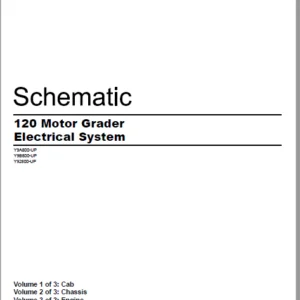 CAT  Motor Grader  120 Electrical System Schematic Manual - PDF DOWNLOAD