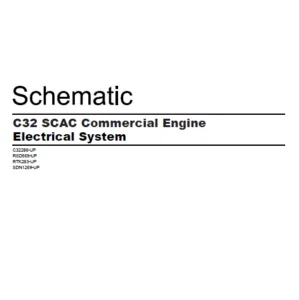 EN Cat Marine C32 SCAC Commercial Engine Electrical System Schematic Manual – PDF DOWNLOAD