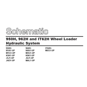 Cat 950H  962H and IT62H Wheel Loader Hydraulic Schematics Manual - PDF DOWNLOAD