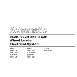 Cat 950H 962H and T62H Electrical System Wheel Loader  Electrical Schematic Manual - PDF DOWNLOAD