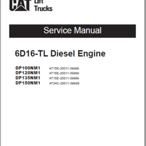 Caterpillar DP100NM1S Lift Truck Service, Operation & Maintenance Manuals - PDF DOWNLOAD