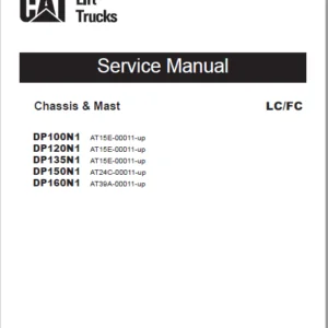 Caterpillar DP120N1 Lift Truck Service, Operation & Maintenance Manuals - PDF DOWNLOAD
