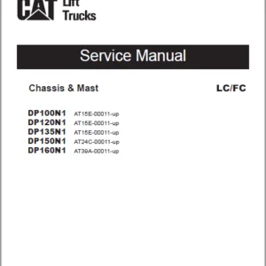 Caterpillar DP135N1 Lift Truck Service, Operation & Maintenance Manuals - PDF DOWNLOAD
