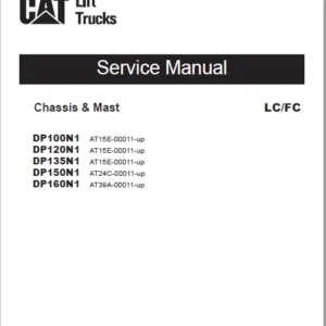 Caterpillar DP150N1 Lift Truck Service, Operation & Maintenance Manuals - PDF DOWNLOAD