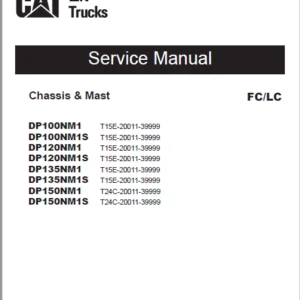 Caterpillar DP150NM1S Lift Truck Service, Operation & Maintenance Manuals - PDF DOWNLOAD