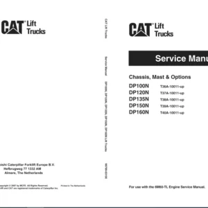 Caterpillar DP160N Lift Truck Service Manuals - PDF DOWNLOAD
