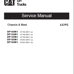 Caterpillar DP160N1 Lift Truck Service, Operation & Maintenance Manuals - PDF DOWNLOAD
