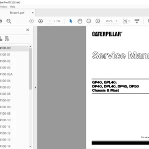 Caterpillar DPL40 Lift Truck Service Manuals - PDF DOWNLOAD