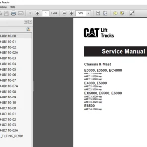 Caterpillar E5000 Lift Truck Service Manuals - PDF DOWNLOAD